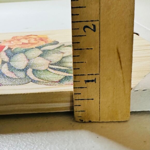 Succulent-Themed Canvas Art With "I'm A Succa For You!" Text & Red Mug Design - Picture 5 of 6